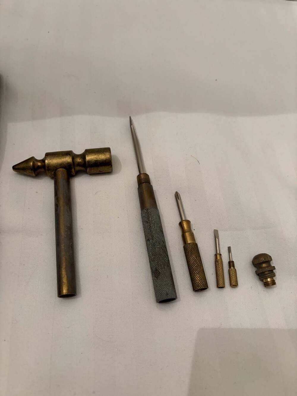 Quality Brass Plated 5 in 1 Handy Tool Set